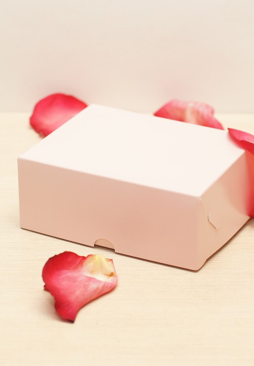 Коробка для 10 макаронс (Р), цвет - светло-розовый