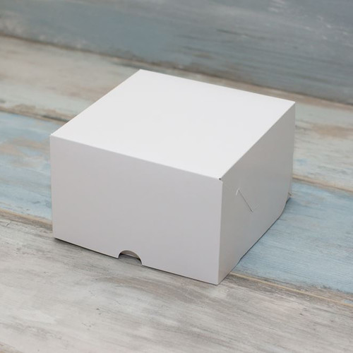 Коробка для 4 капкейков (VM) стандартная, цвет - белый