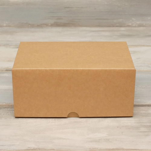 Коробка для 6 капкейков (VM) стандартная, цвет - бархатный крафт