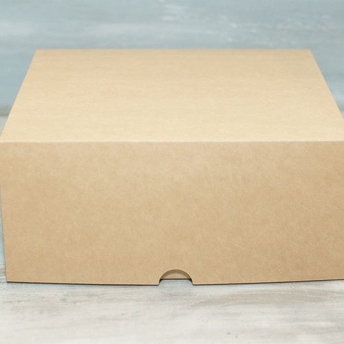 Коробка для 9 капкейков (VM) стандартная, цвет - бархатный крафт