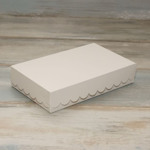 Коробка для эклеров (VM) - 25 х 15 х 5 см, цвет - белый