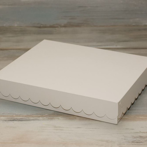 Коробка для эклеров (VM) - 30 х 25 х 5 см, цвет - белый