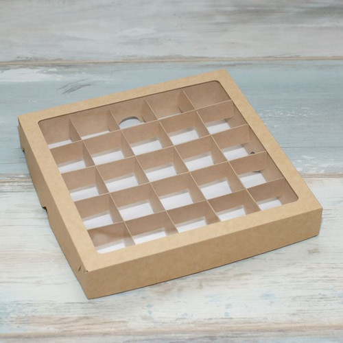 Коробка для 25 конфет (VM) с окном 