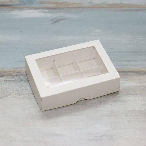 Коробка для 6 конфет (VM)с окном 
