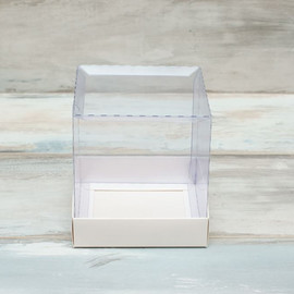Коробка для пряничного домика (VM) - 13 х 13 х 14 см, цвет - белый