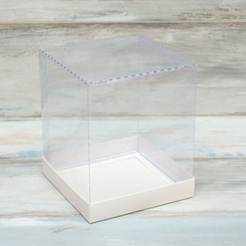 Коробка для пряничного домика (VM) - 18 х 18 х 22 см, цвет - белый