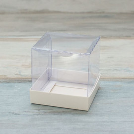 Коробка для пряничного домика (VM) - 8 х 8 х 8 см, цвет - белый
