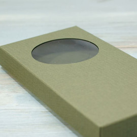 Коробка под плитку шоколада 16 х 8 х 1,7 см. (VM) с окном 