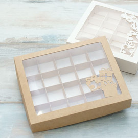 Коробка для 20 конфет (VM) с окном 