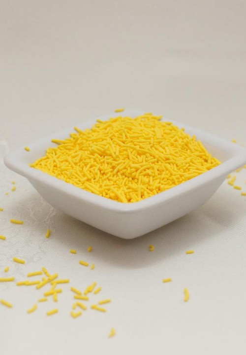 Посыпка - вермишель желтая